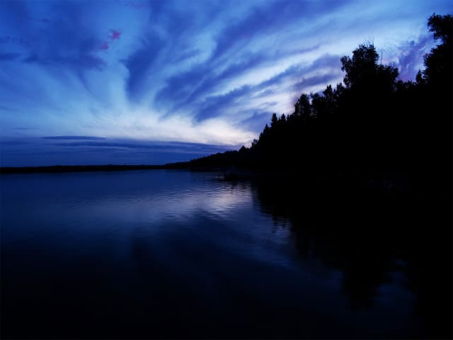 Dark Blue Lakeside