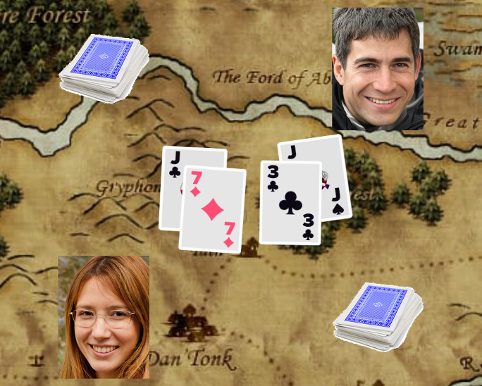 Screenshot of "War card game"